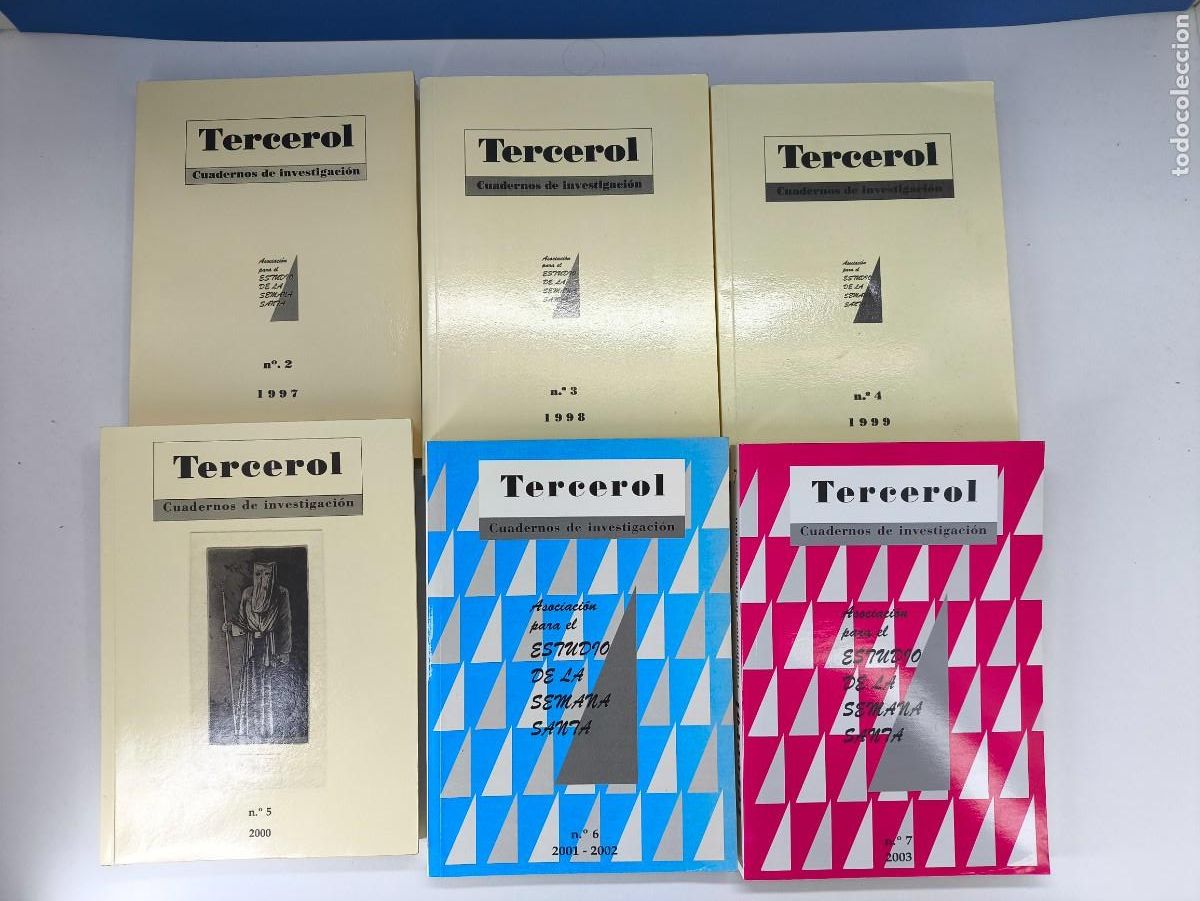 Libros de segunda mano: TERCEROL, ASOCIACI&Oacute;N PARA EL ESTUDIO DE LA SEMANA SANTA / Numeros del 2 al 7.
