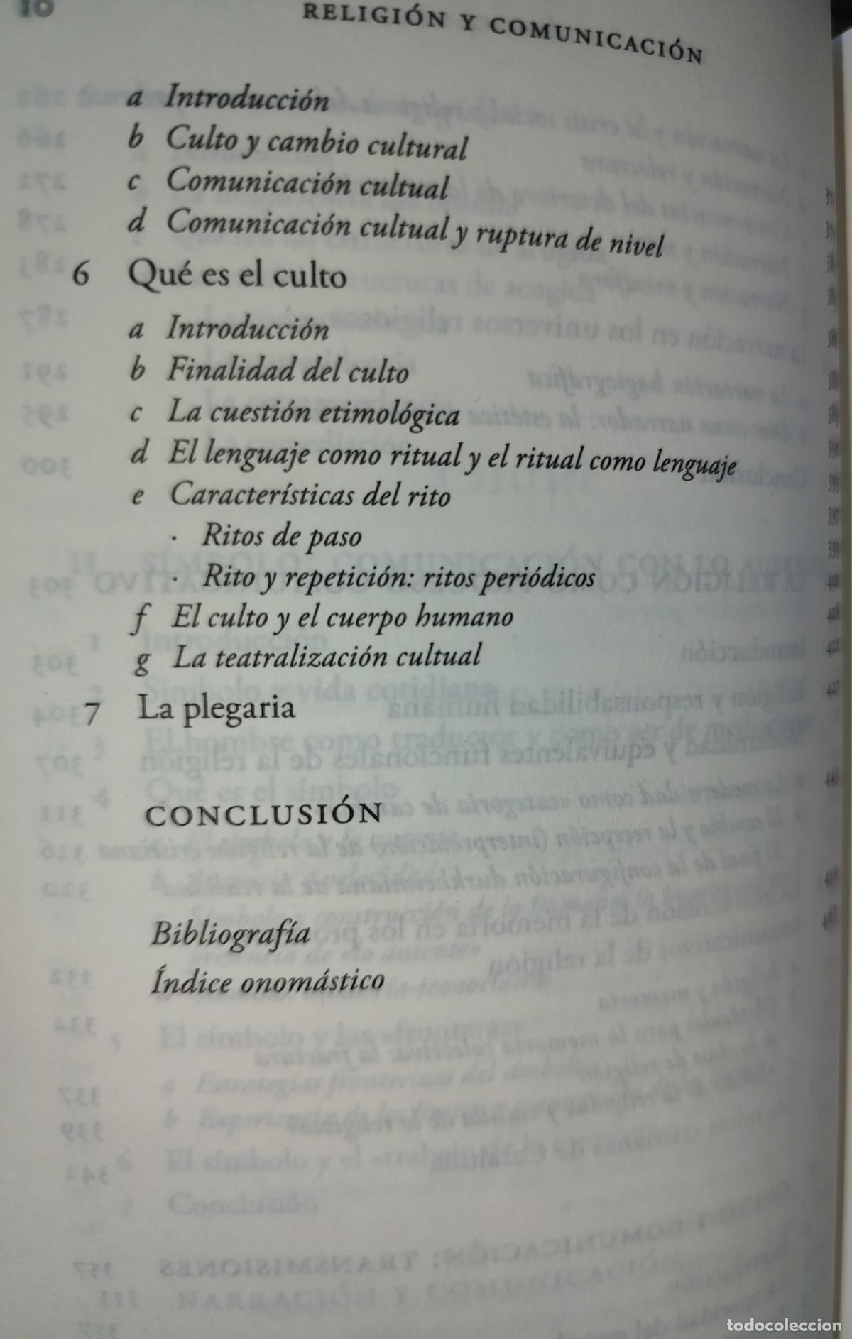 Libros de segunda mano: RELIGI&Oacute;N Y COMUNICACI&Oacute;N. LLUIS DUCH. - Foto 5