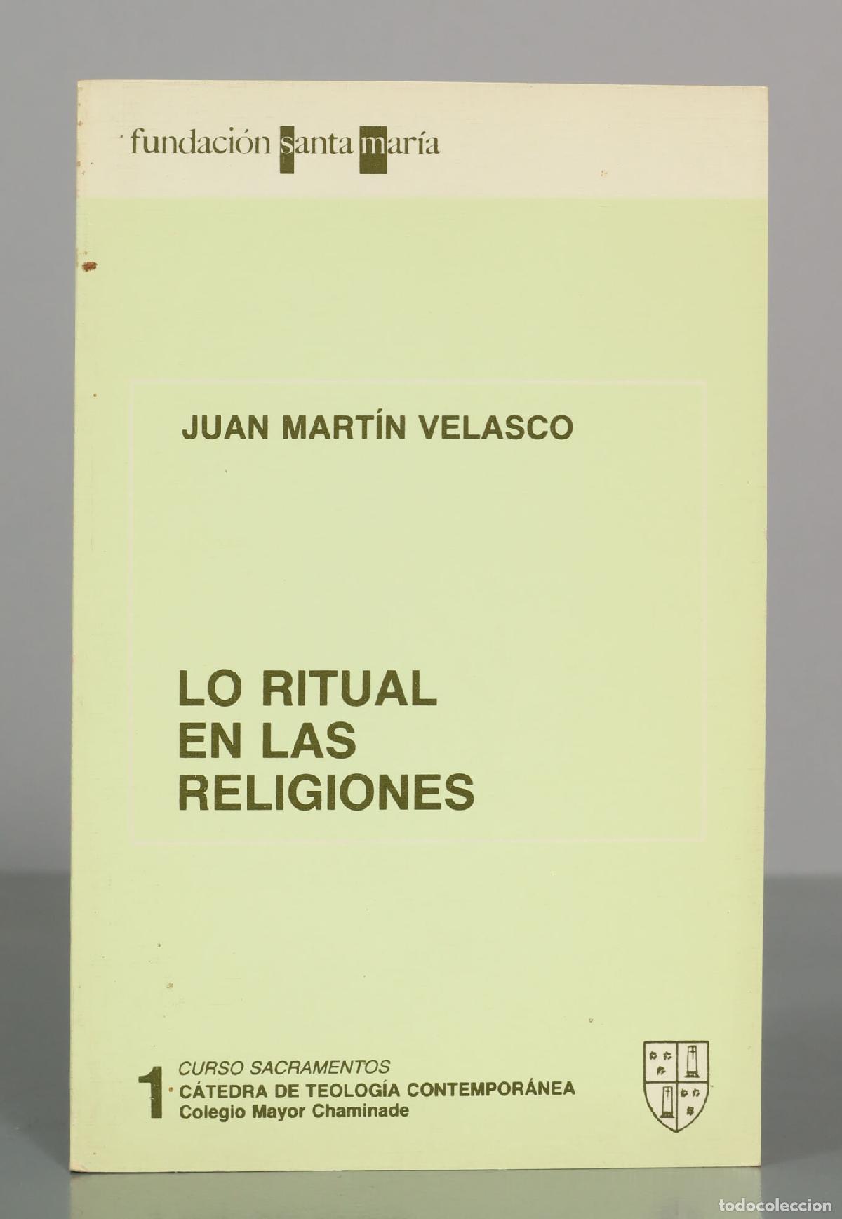 Libros de segunda mano: Lo ritual en las religiones - Juan Mart&iacute;n Velasco - Fundaci&oacute;n Santa Mar&iacute;a