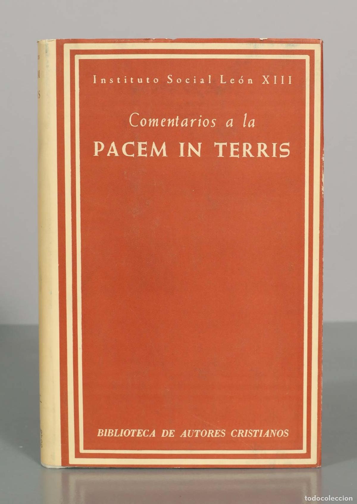 Libros de segunda mano: Comentarios a la PACEM IN TERRIS - Foto 1