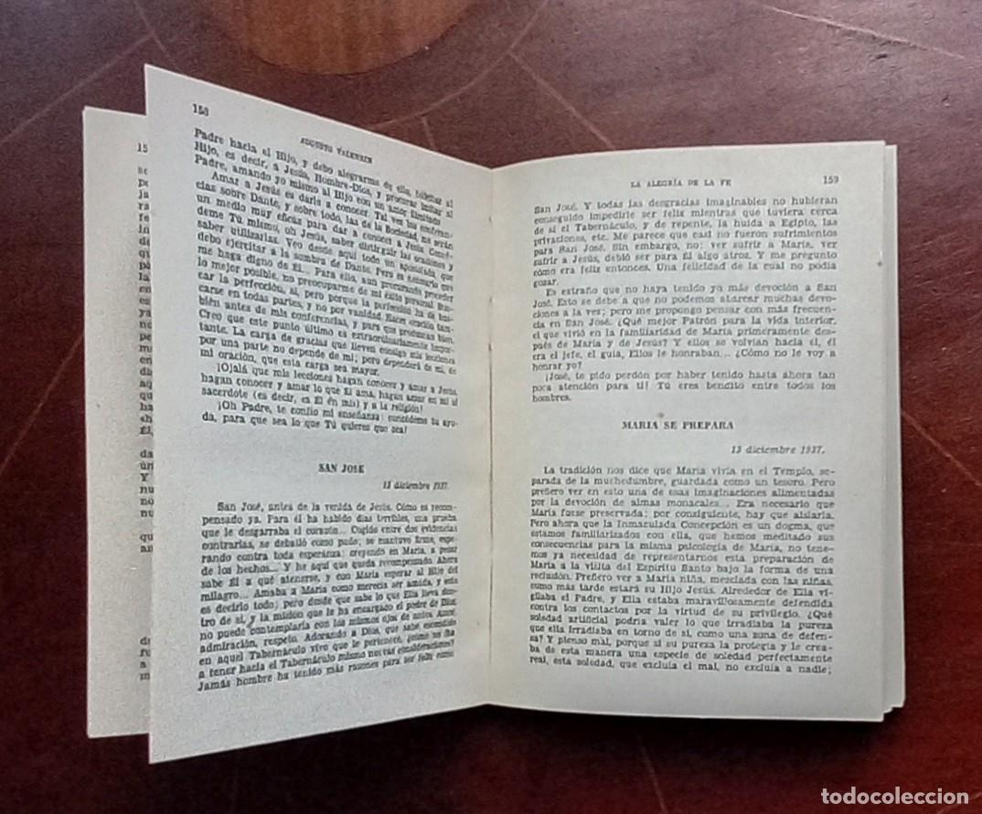 Libros de segunda mano: Augusto Valensin LA ALEGR&Iacute;A DE LA FE - Foto 2