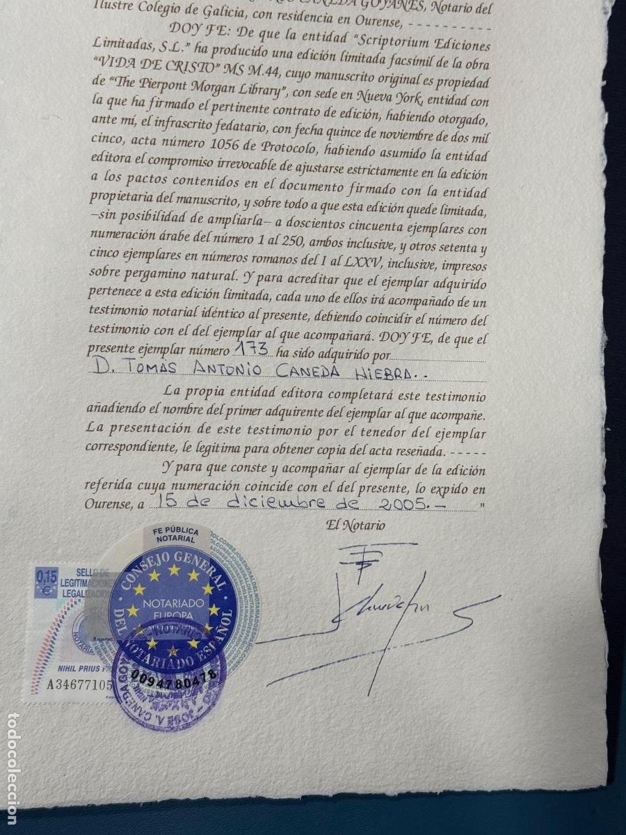 Libros de segunda mano: Vida de Cristo. Editado por Scriptorium Ediciones Limitadas S.L.