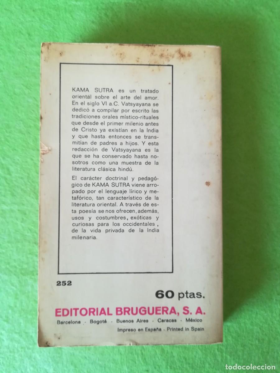Libros de segunda mano: Kama Sutra Vatsyayana Bruguera 1976 - Foto 2
