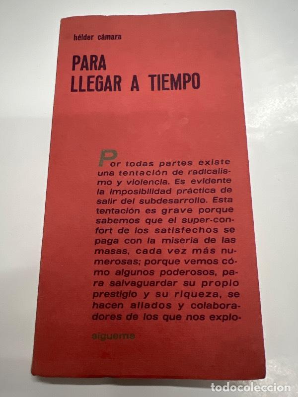 Livros em segunda m&atilde;o: Para llegar a tiempo - Helder Camara