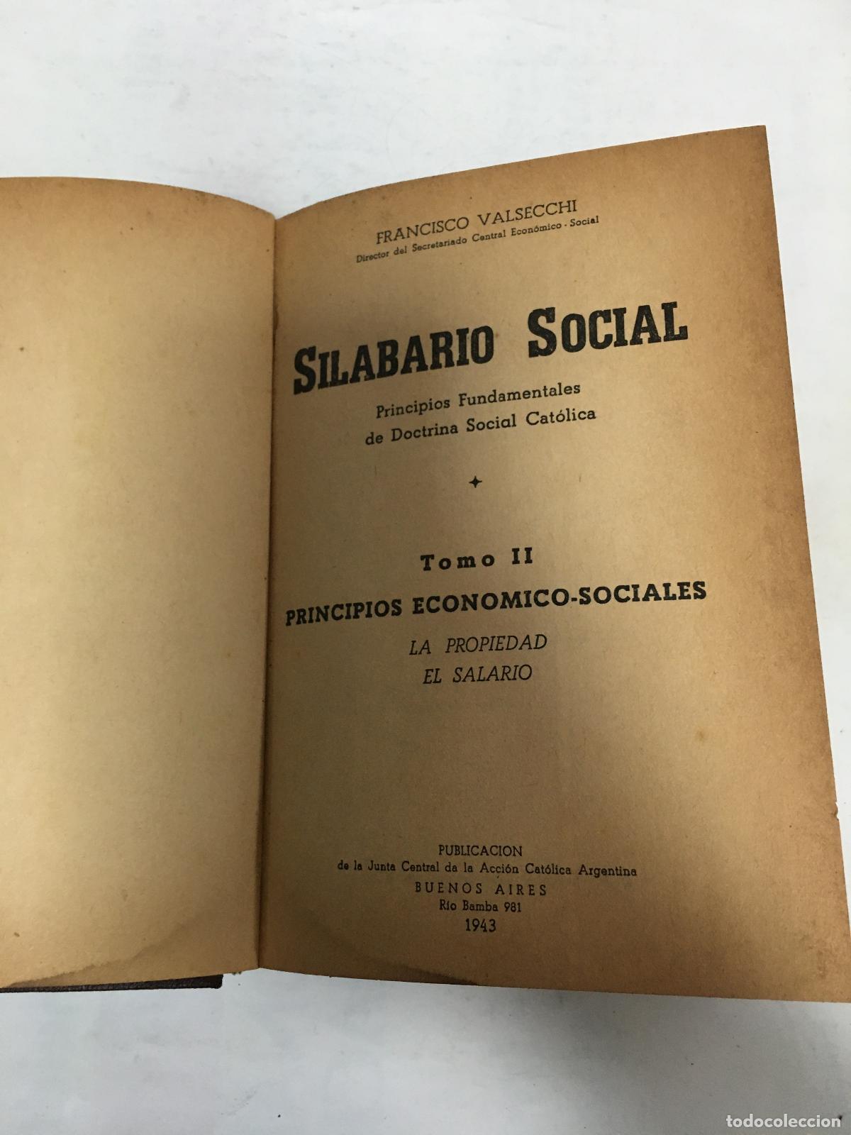 Libros de segunda mano: Silabario Social. Tomo II - Francisco Valsecchi