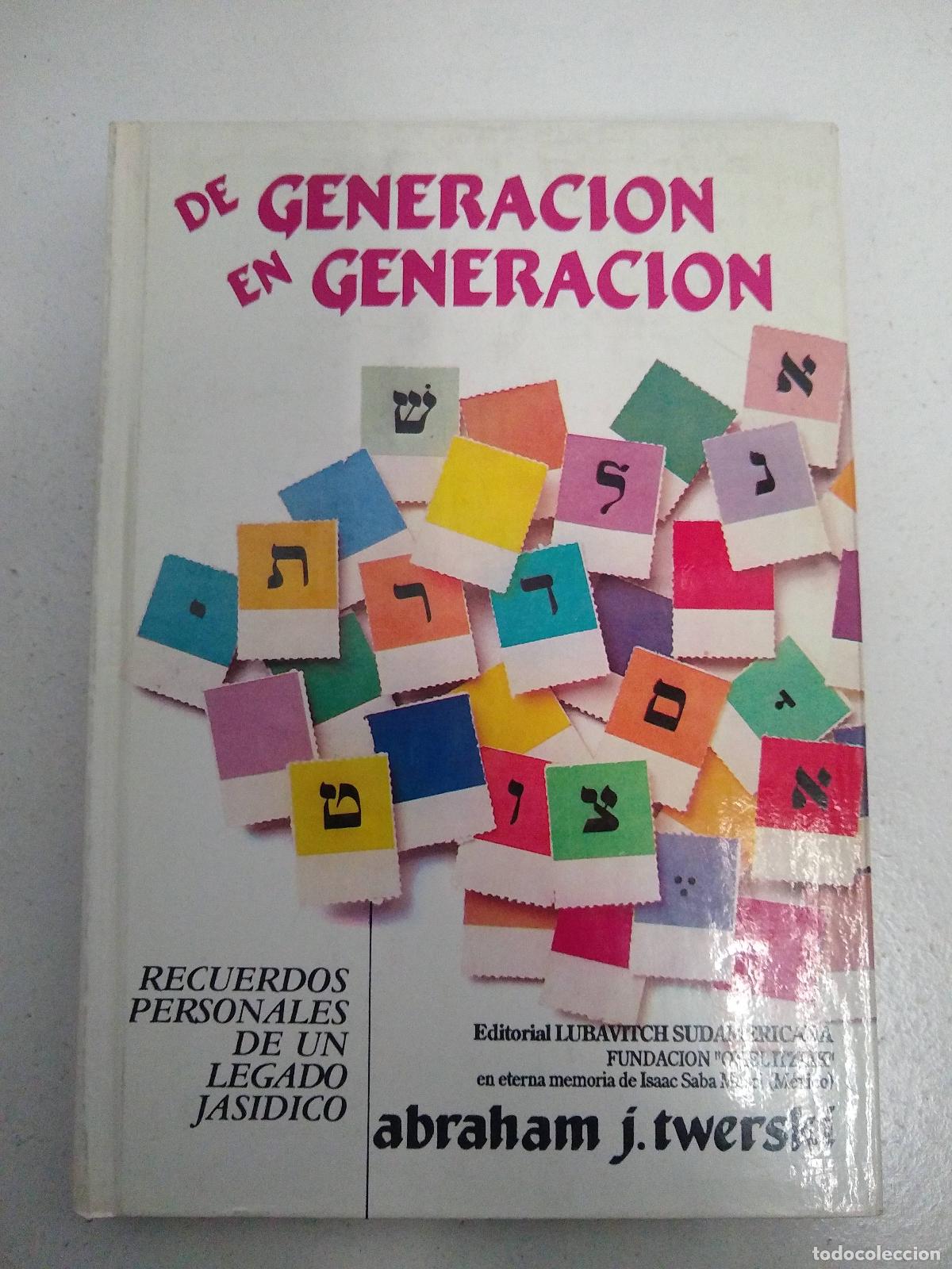 Libri di seconda mano: De generaci&oacute;n en generaci&oacute;n - Abraham Twerski