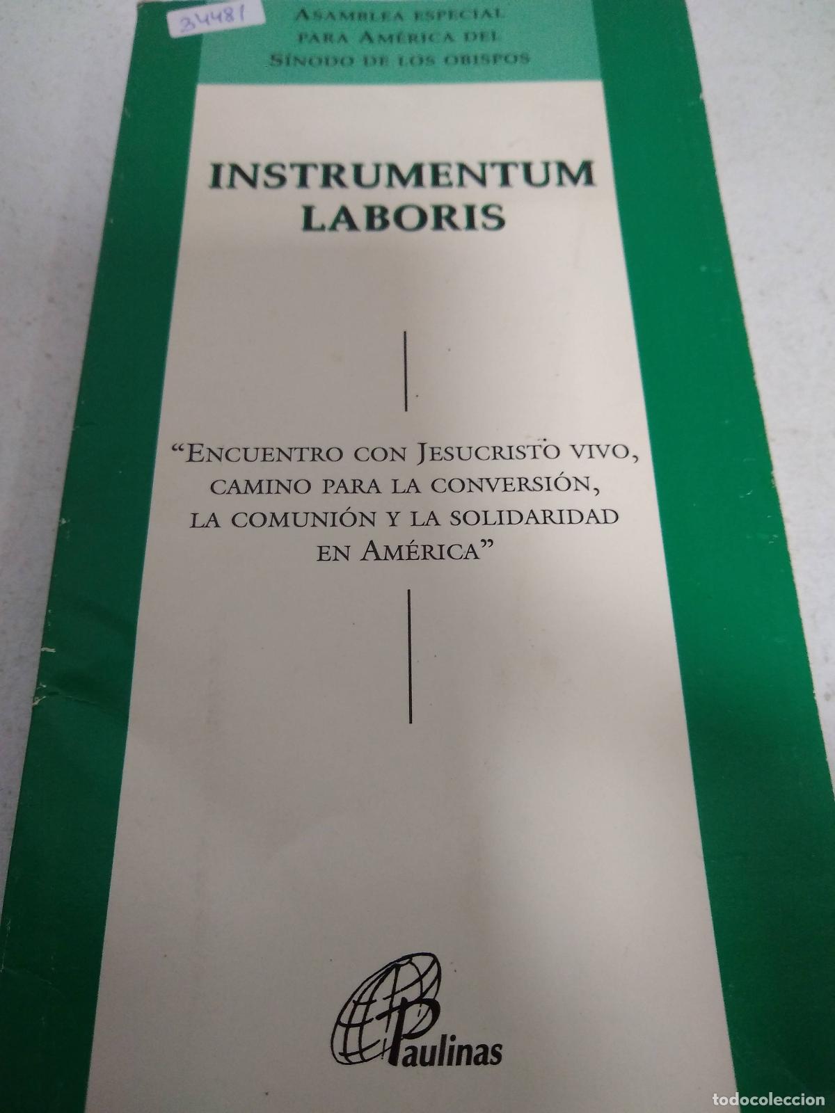 Libros de segunda mano: Instrumentum laboris - Asamblea especial para America del sinodo de los obispos