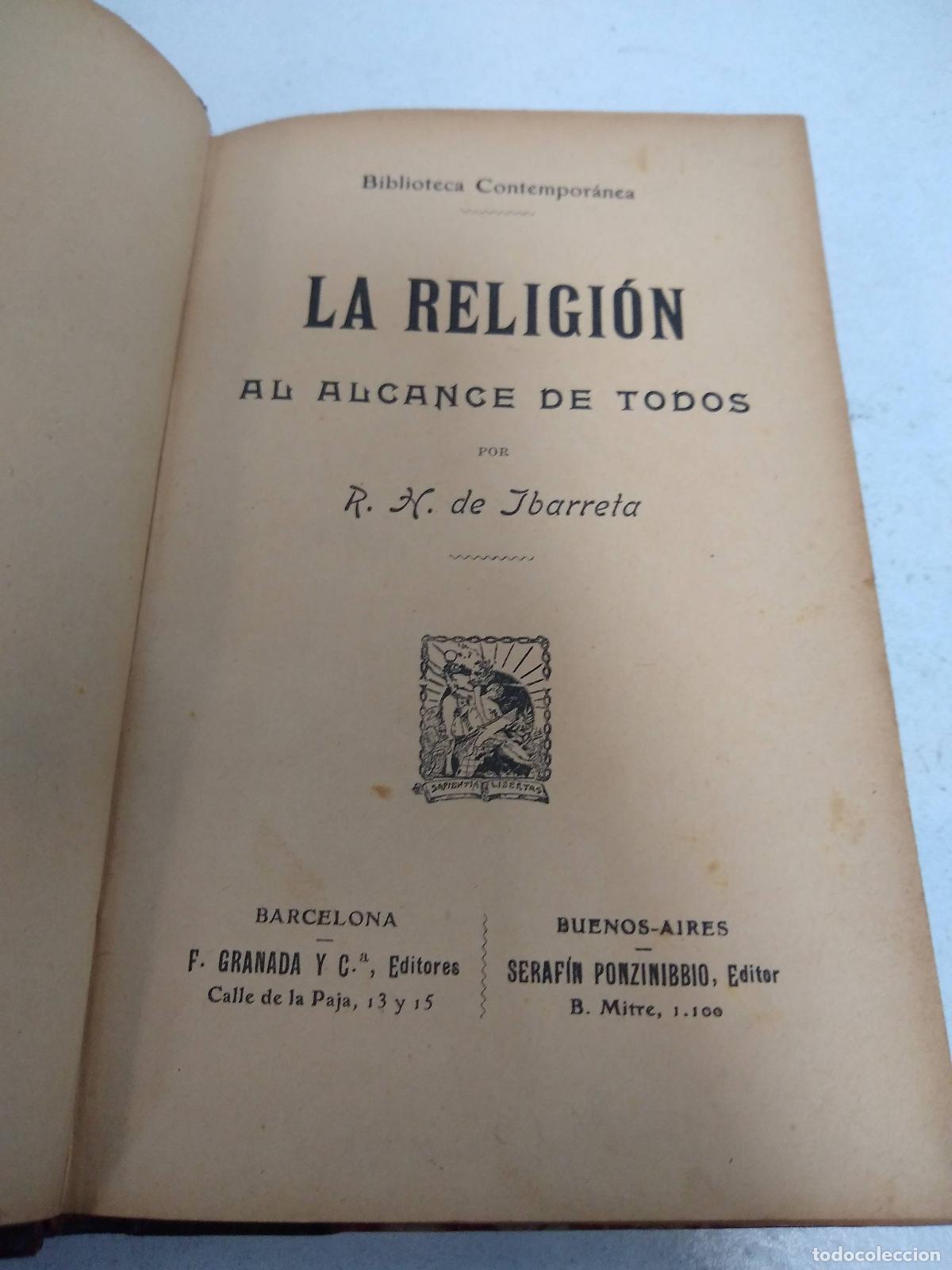 Libros de segunda mano: La religion - Barreta - Foto 1