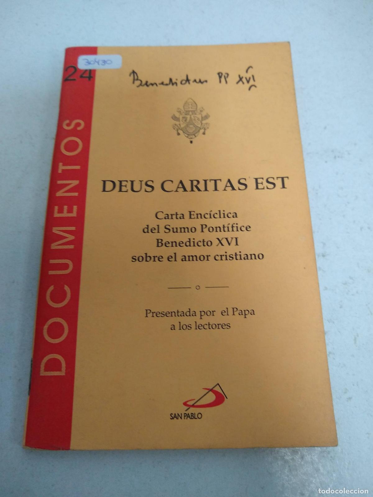 Livros em segunda m&atilde;o: deus caritas est benedicto xvi - BENEDICTO XVI
