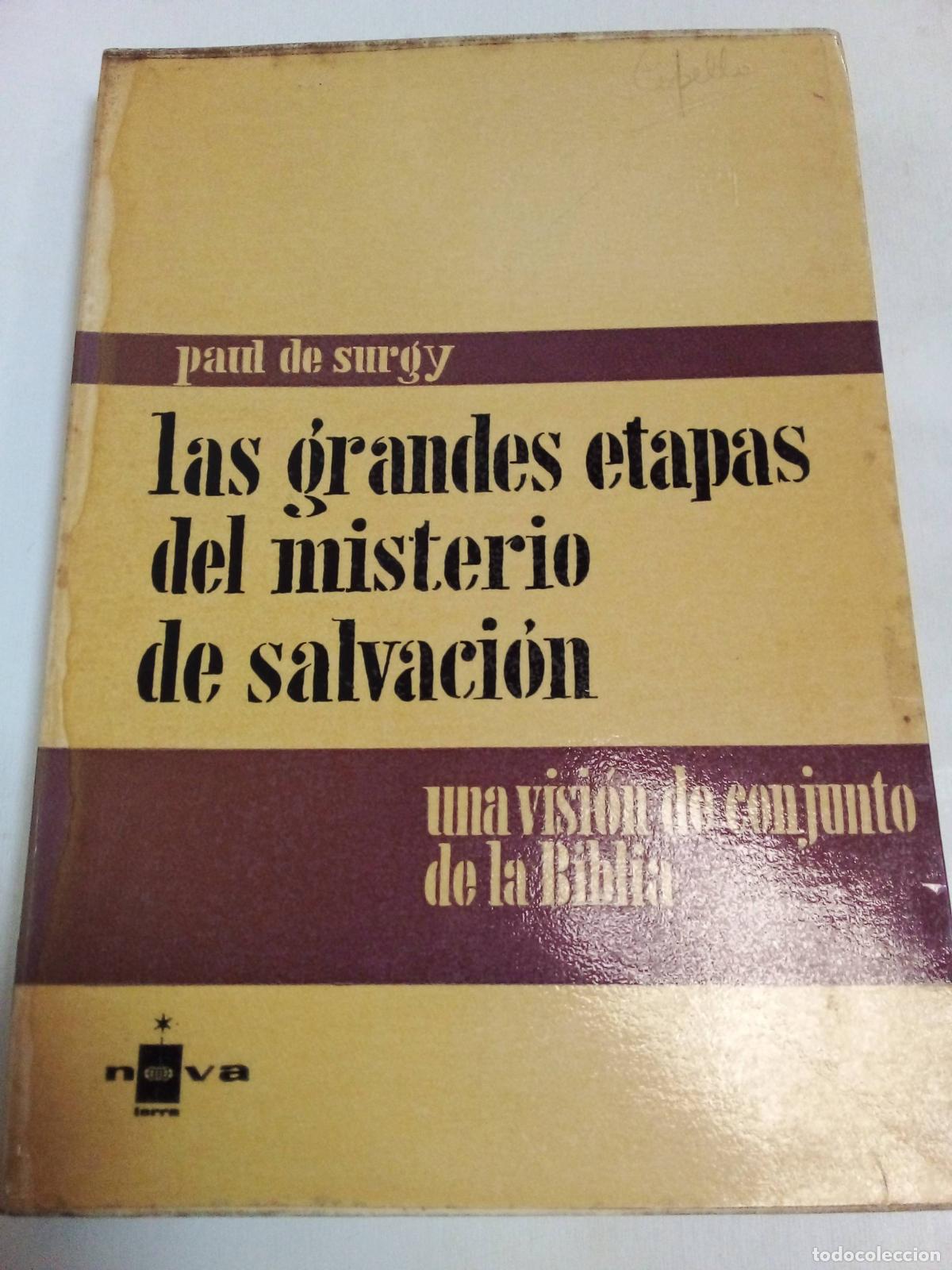 Libros de segunda mano: Las Grandes Etapas Del Misteiro De Salvaci&oacute;n - Paul De Surgy