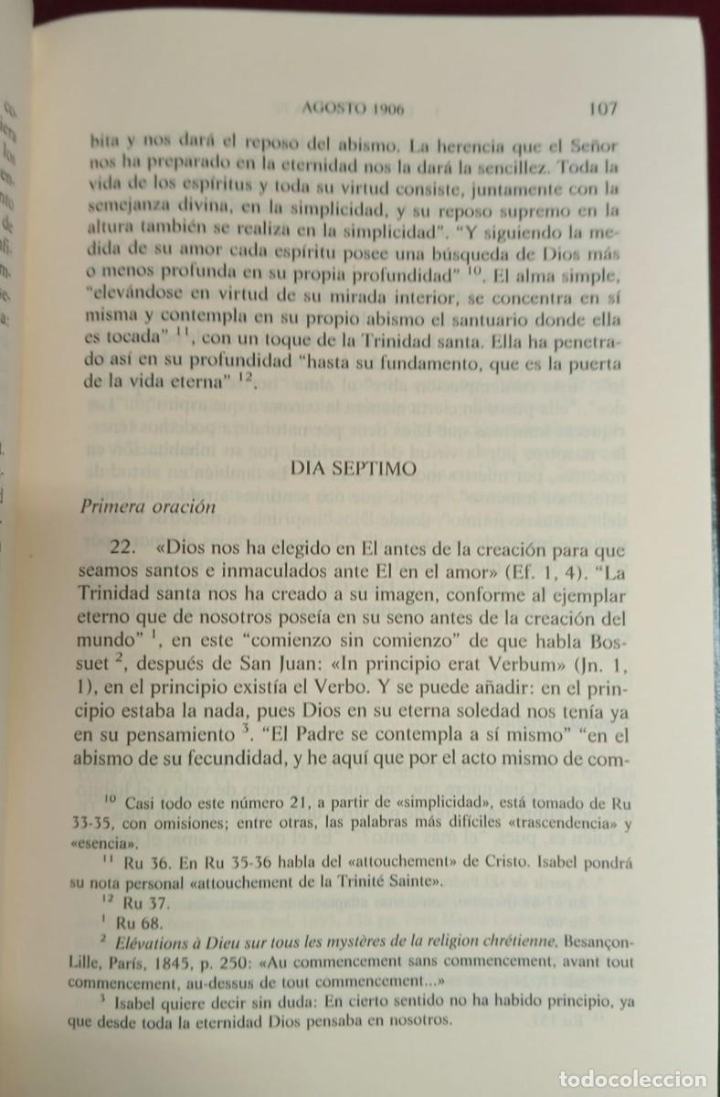 Libros de segunda mano: ISABEL DE LA TRINIDAD - OBRAS COMPLETAS - Foto 2