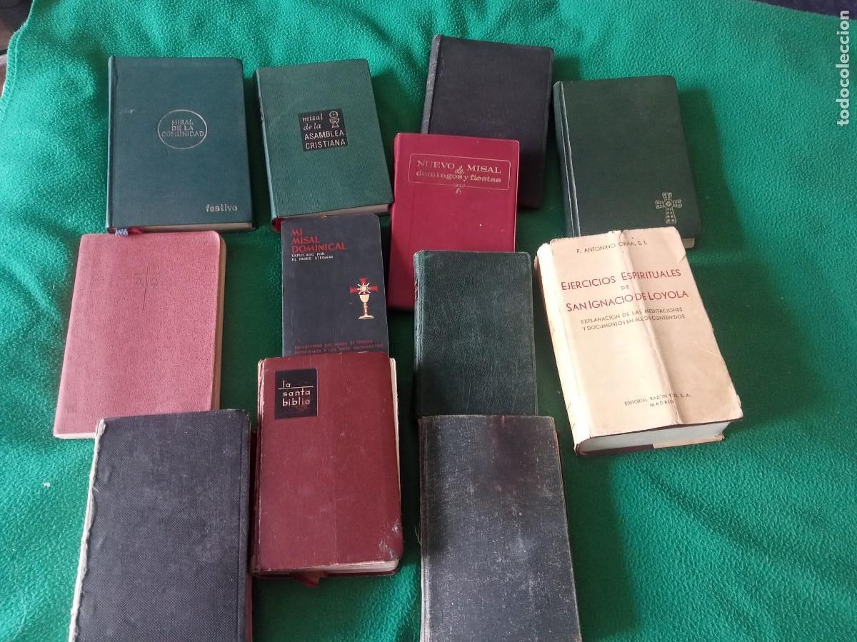 Libros de segunda mano: LOTE DE 12 LIBROS MISALES