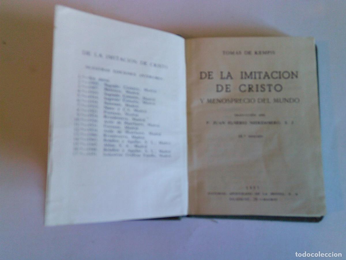 Libros de segunda mano: De la imitaci&oacute;n de Cristo y menosprecio del mundo 1957