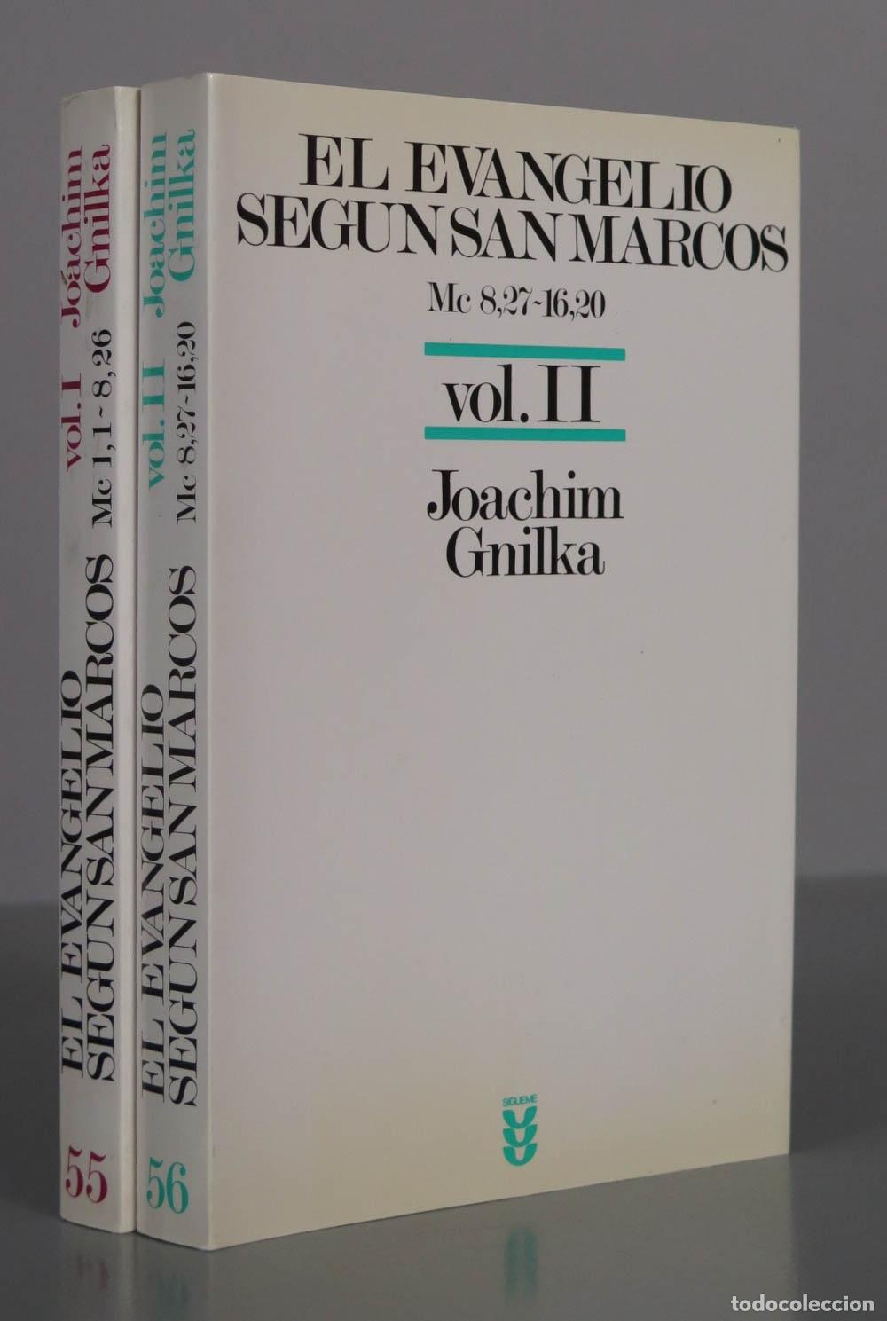 Libros de segunda mano: El Evangelio seg&uacute;n San Marcos - Joachim Gnilka - 2 TOMOS