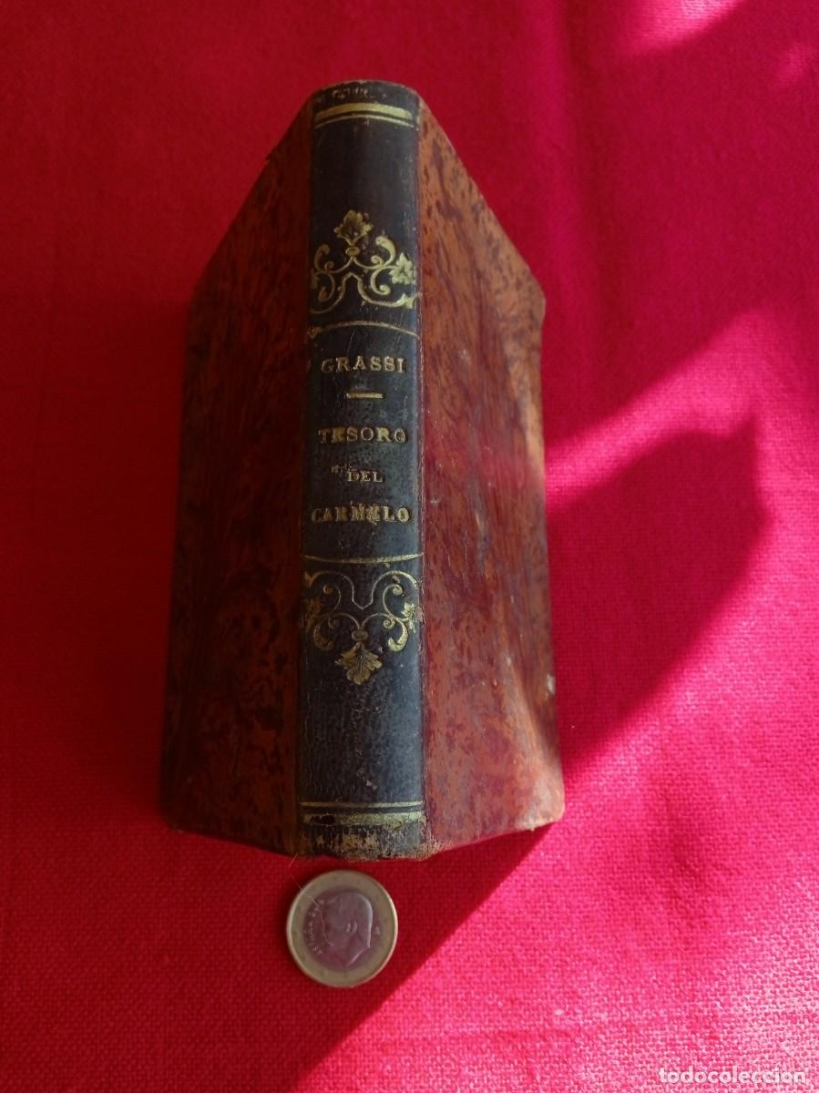 Libros de segunda mano: Libro antiguo religioso Tesoro del Carmelo 1821 - Foto 1