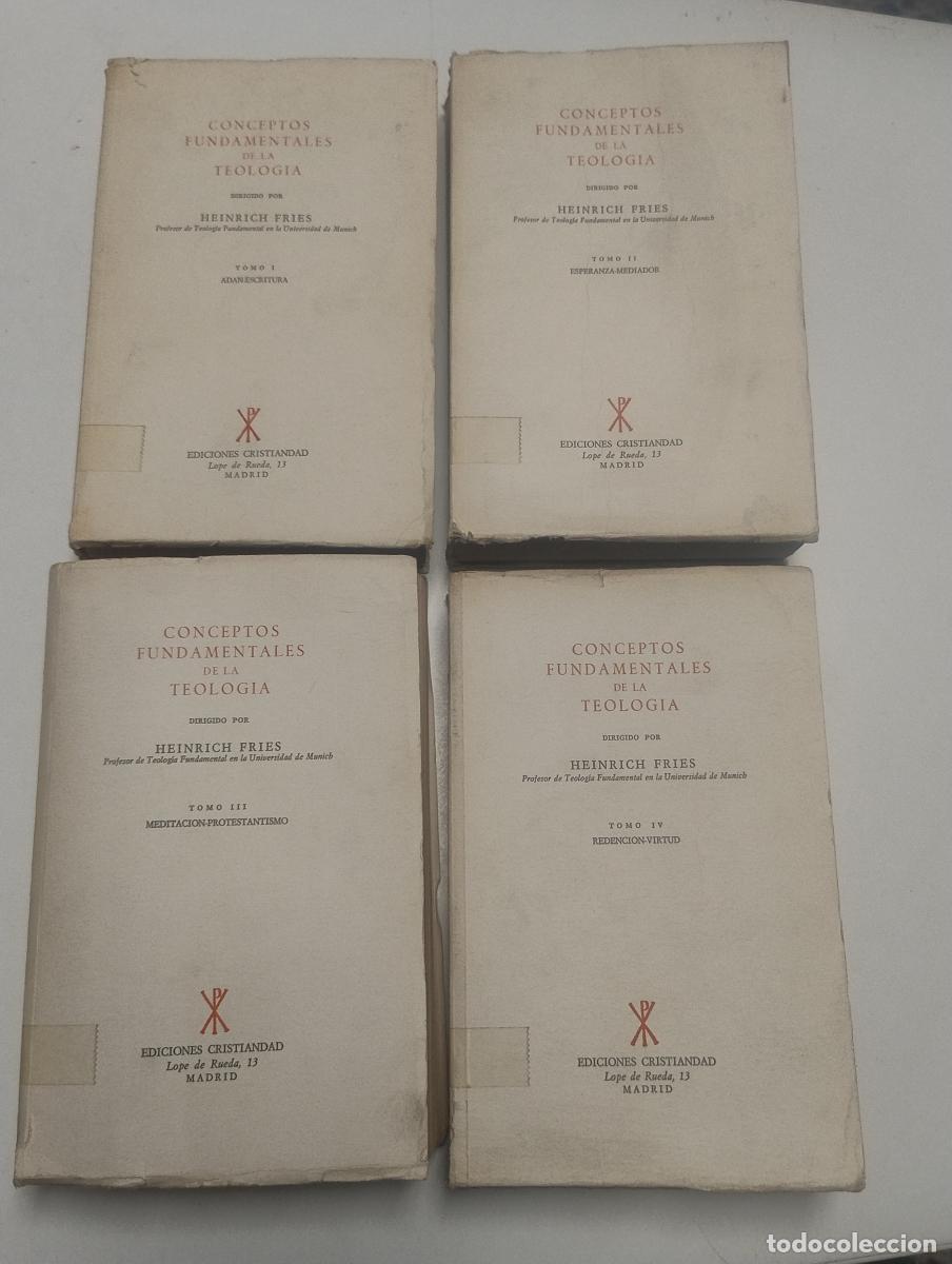 Libros de segunda mano: Conceptos fundamentales de la teolog&iacute;a (4 tomos) - Fries, Heinrich