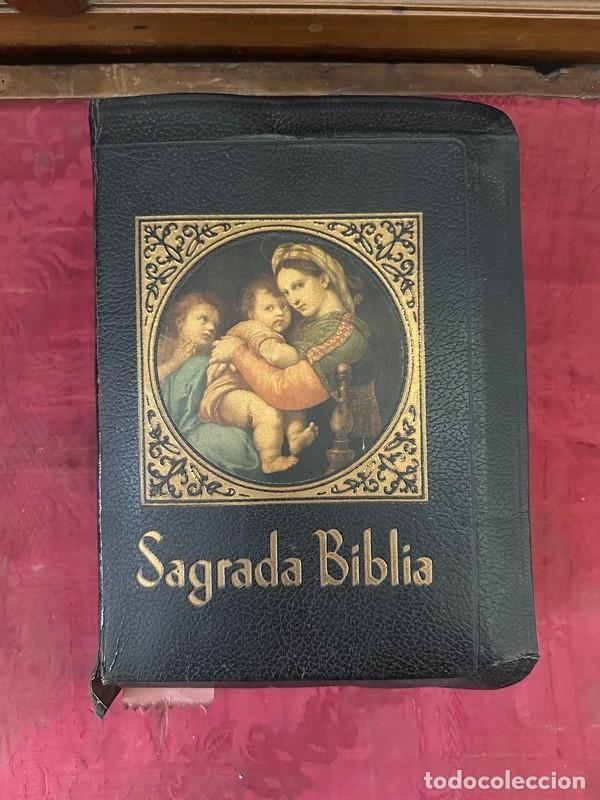 Libros de segunda mano: SAGRADA B&Iacute;BLIA EDICI&Oacute;N FAMILIAR CAT&Oacute;LICA, POR MONS. DR JUAN STRAUBINGER, 1958, PUBLICACI&Oacute;N DE 1962