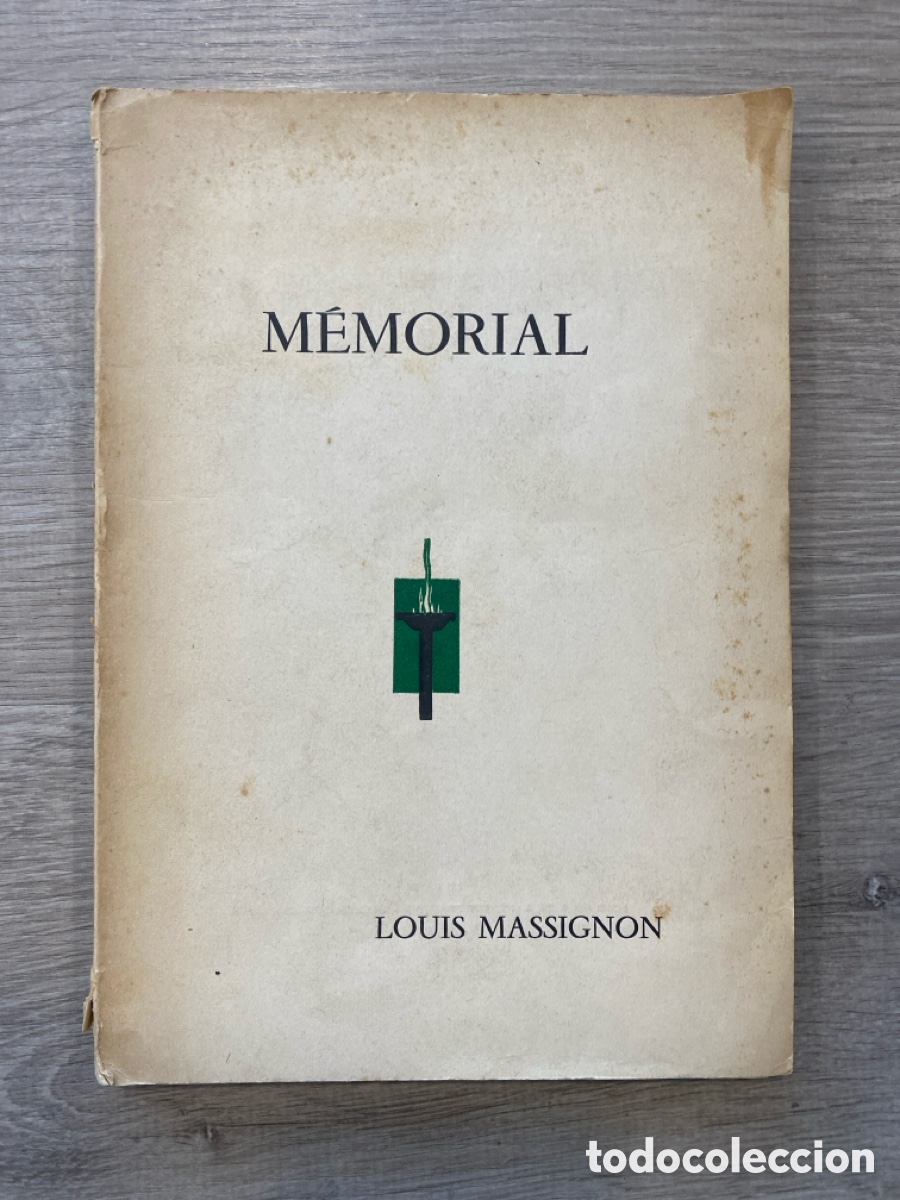 Libros de segunda mano: M&eacute;morial Louis Massignon