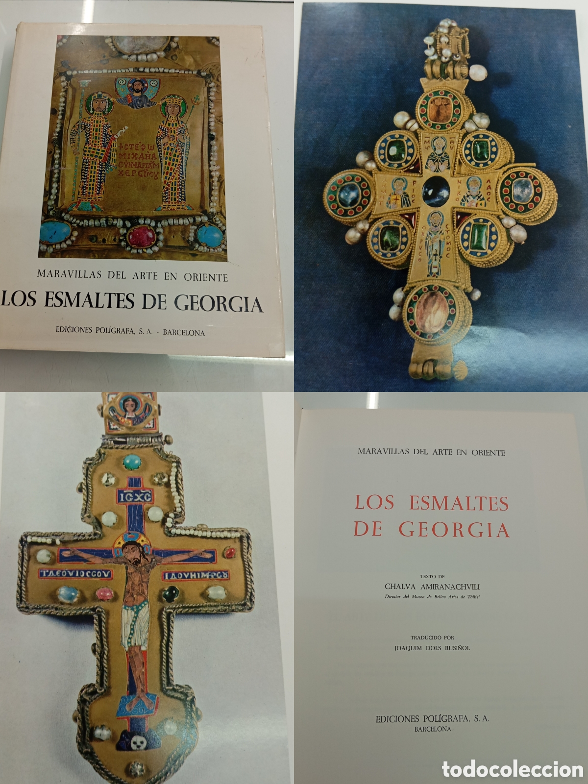 Libros de segunda mano: LOS ESMALTES DE GEORGIA. MARAVILLAS DEL ARTE EN ORIENTE. EDICIONES POLIGRAFA. 1976. CATALOGO