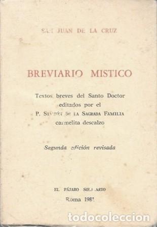 Libros de segunda mano: BREVIARIO MISTICO - DE LA CRUZ , SAN JUAN - A-PEQUE&Ntilde;O-0438