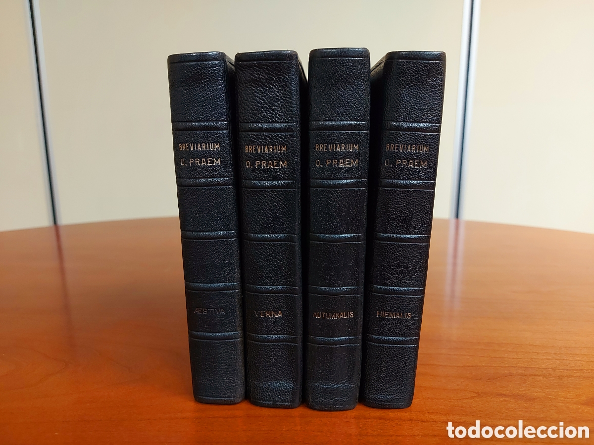 Livres d'occasion: Breviarium Praemonstratense. 4 tomos (completo). Mechliniae, 1953. MUY RAROS!