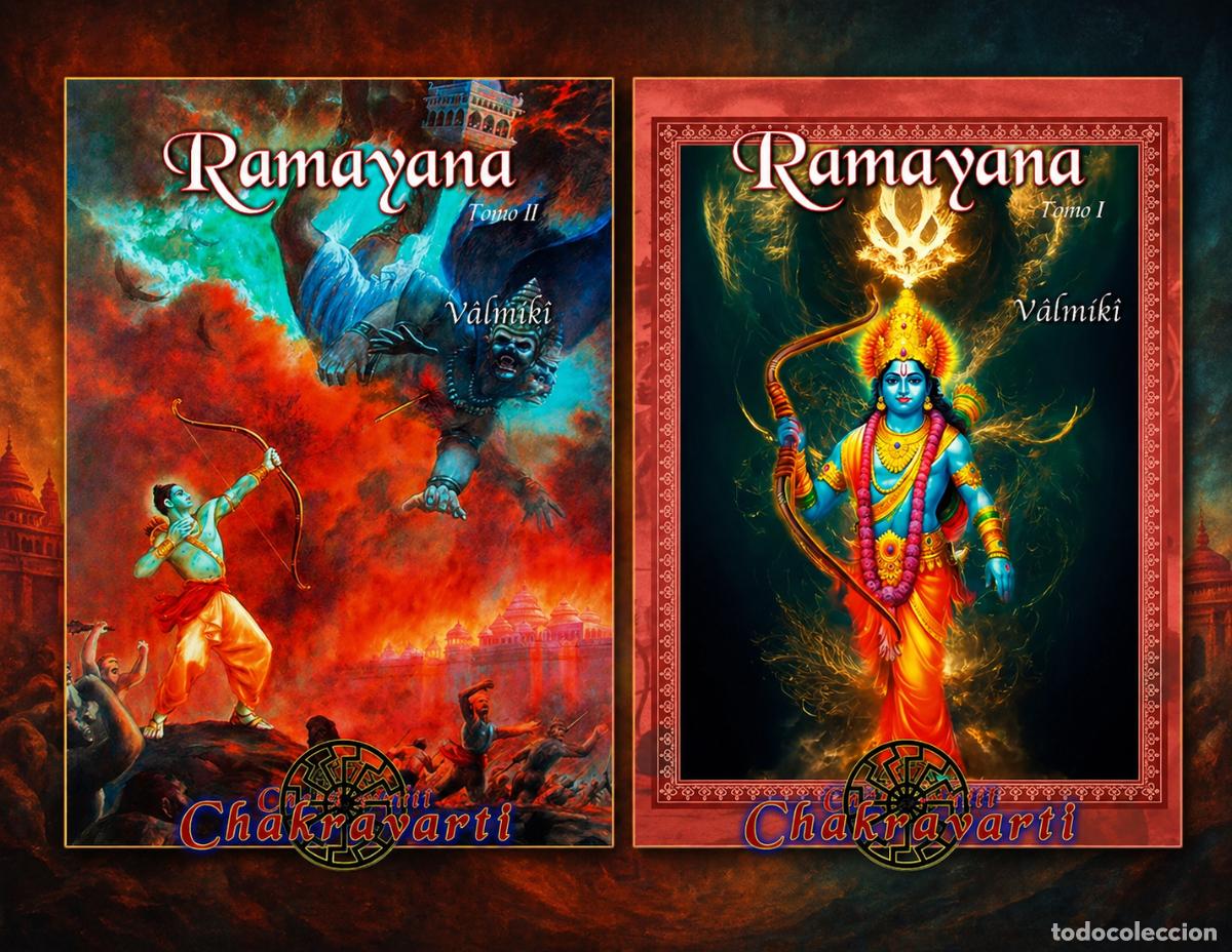 Libros de segunda mano: Vālmīki &mdash; Ramayana (Tomo I y Tomo II). Editorial Chakravarti - LM