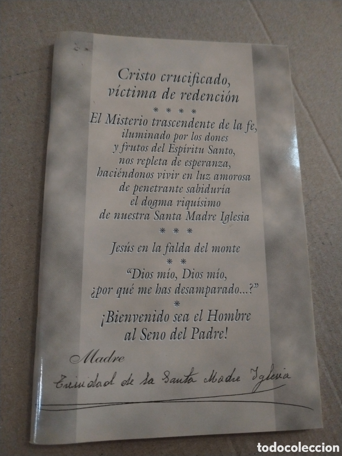 Libri di seconda mano: Cristo crucificado victima de redenci&oacute;n. Colecci&oacute;n luz de noche n&ordm; 11. 104 PAGINAS