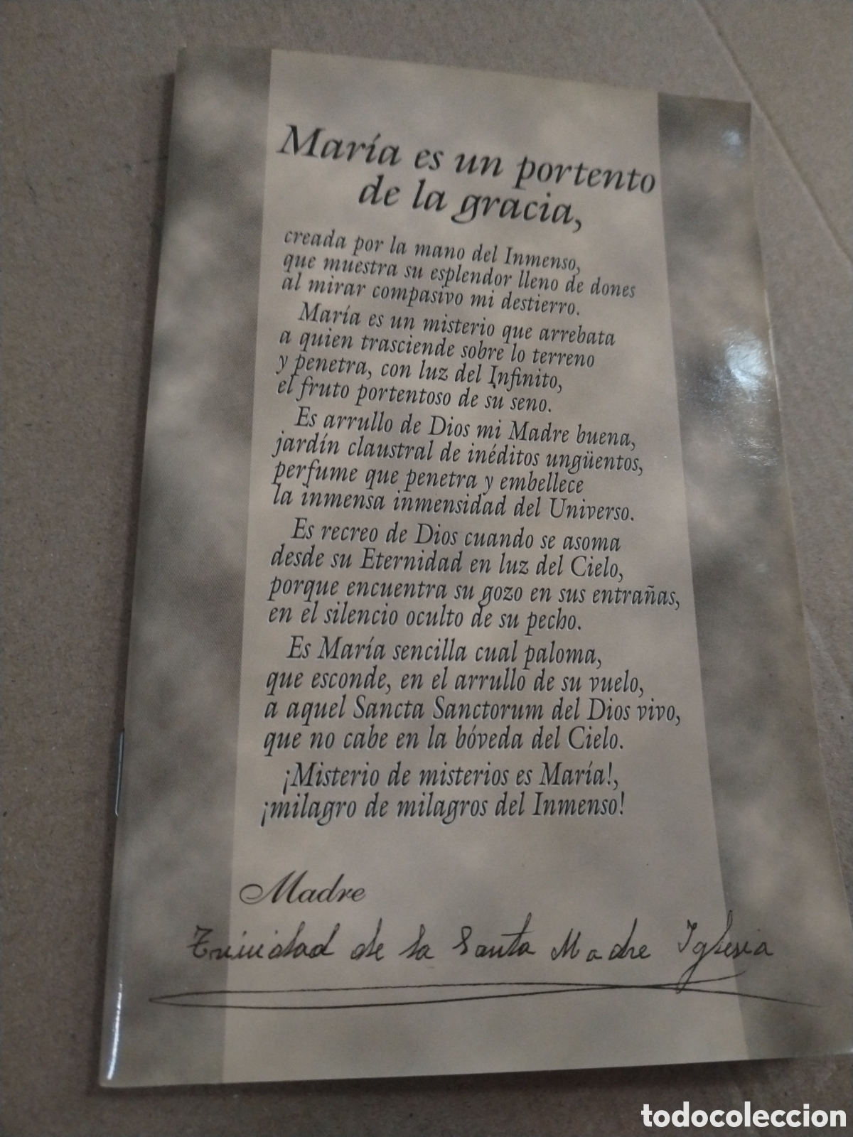 Libri di seconda mano: Maria es un portento de la gracia. Colecci&oacute;n luz de noche n&ordm; 5. 65 PAGINAS