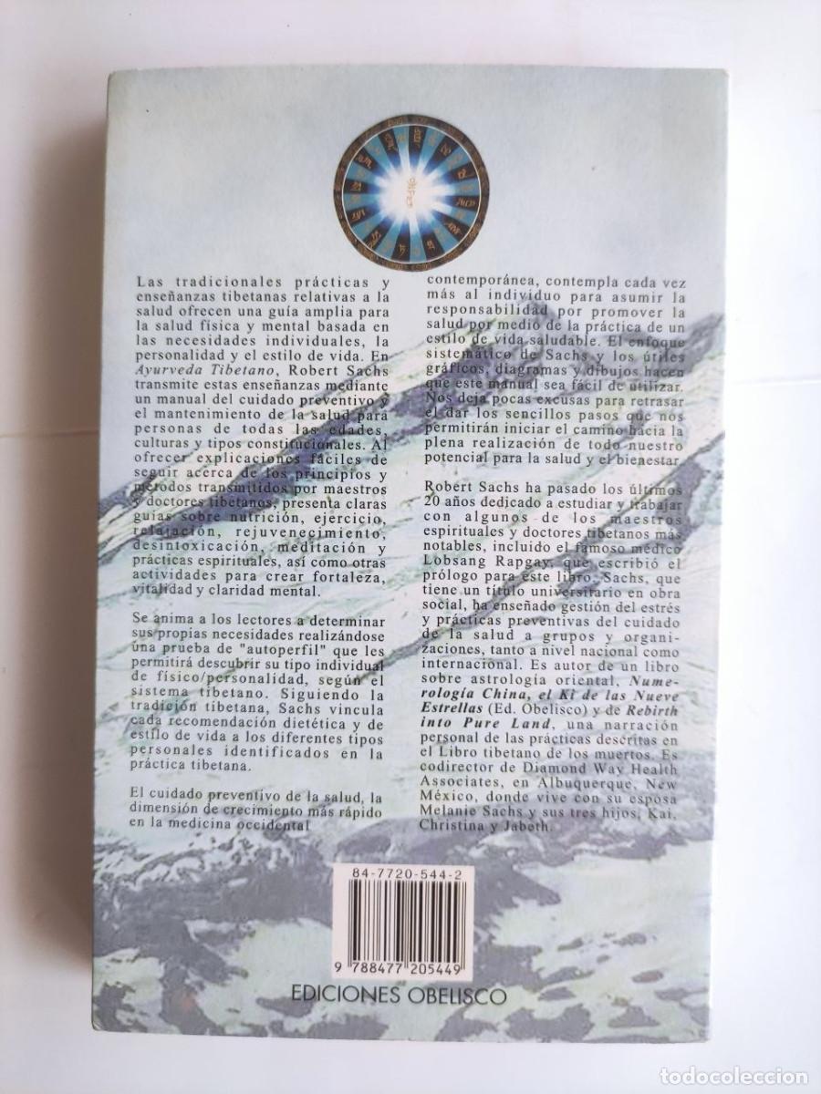 Libros de segunda mano: Ayurveda Tibetano - Robert Sachs - Foto 2
