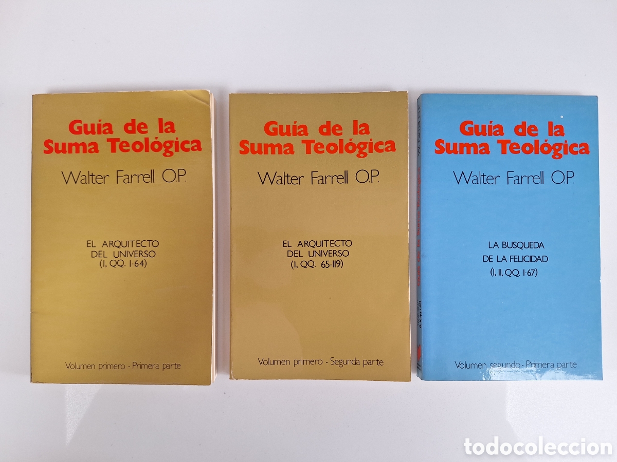 Libros de segunda mano: W. FARRELL, Guia de la Suma Teologica, 3 tomos