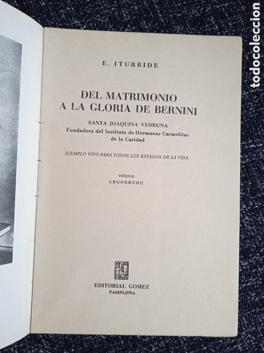 Libros de segunda mano: Del matrimonio a la gloria de Bernini, / E. Iturbide, - Foto 2