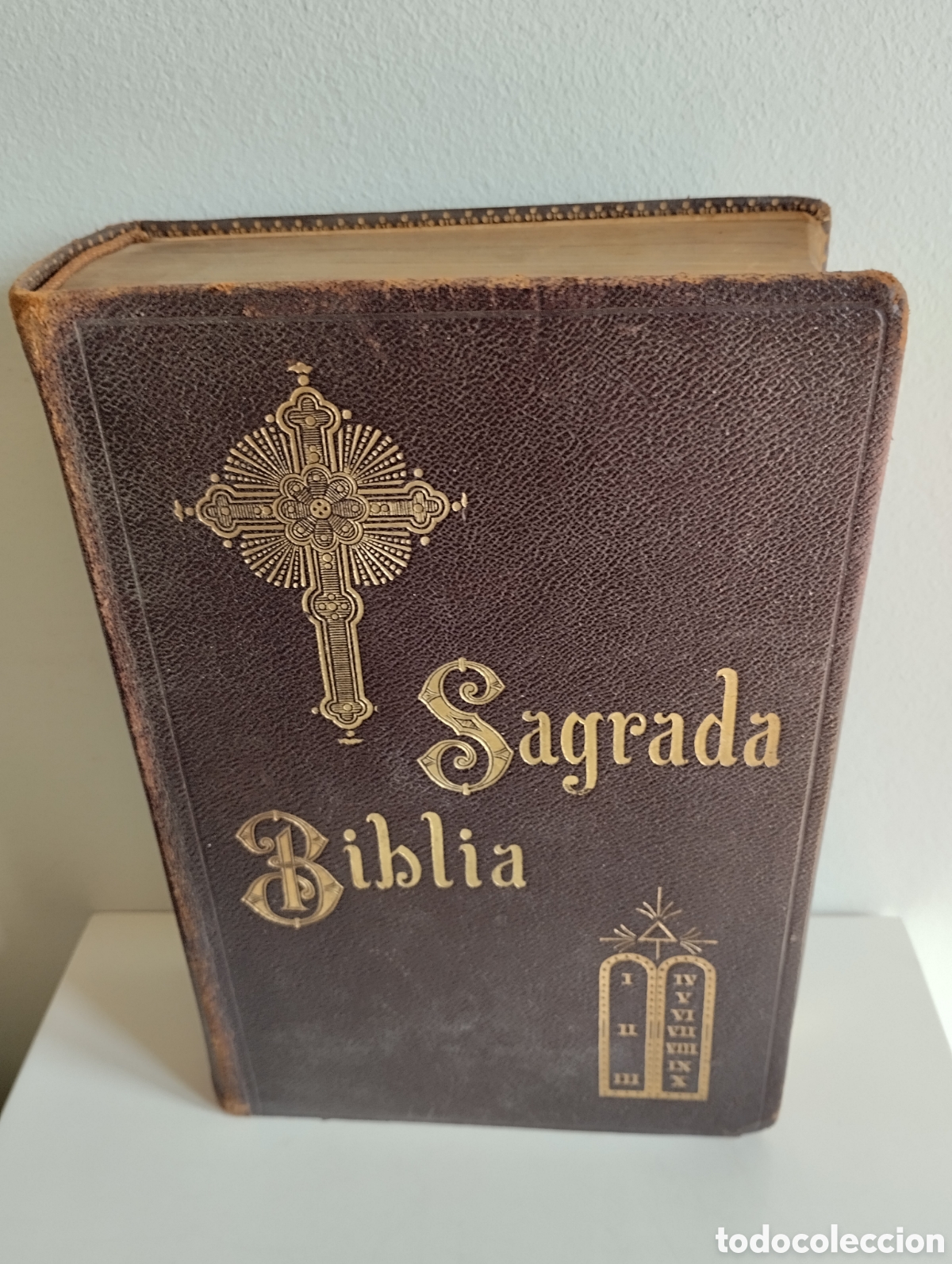 Livres d'occasion: Sagrada B&iacute;blia. J.Ballesta, Editor. 1943. Santiago Luis Copello.( Angel).