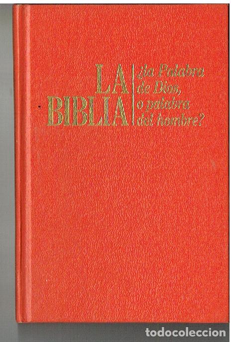 Livres d'occasion: LA BIBLIA. LA PALABRA DE DIOS, O PALABRA DEL HOMBRE.1989, (ST/SL5.1)