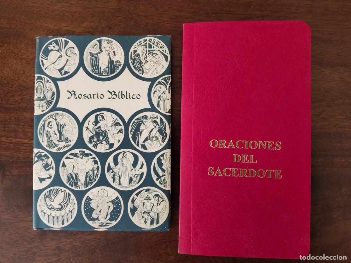 Libros de segunda mano: 2 libritos. Rosario B&iacute;blico y Oraciones del Sacerdote, Archidi&oacute;cesis M&eacute;rida-Badajoz.