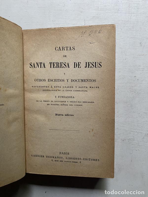 Libros de segunda mano: Cartas de Santa Teresa de Jesus y otros escritos y documentos - Santa Teresa