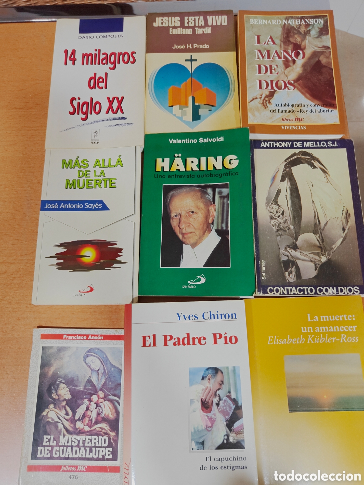 Libros de segunda mano: Lote de 9 libros de espiritualidad y religi&oacute;n