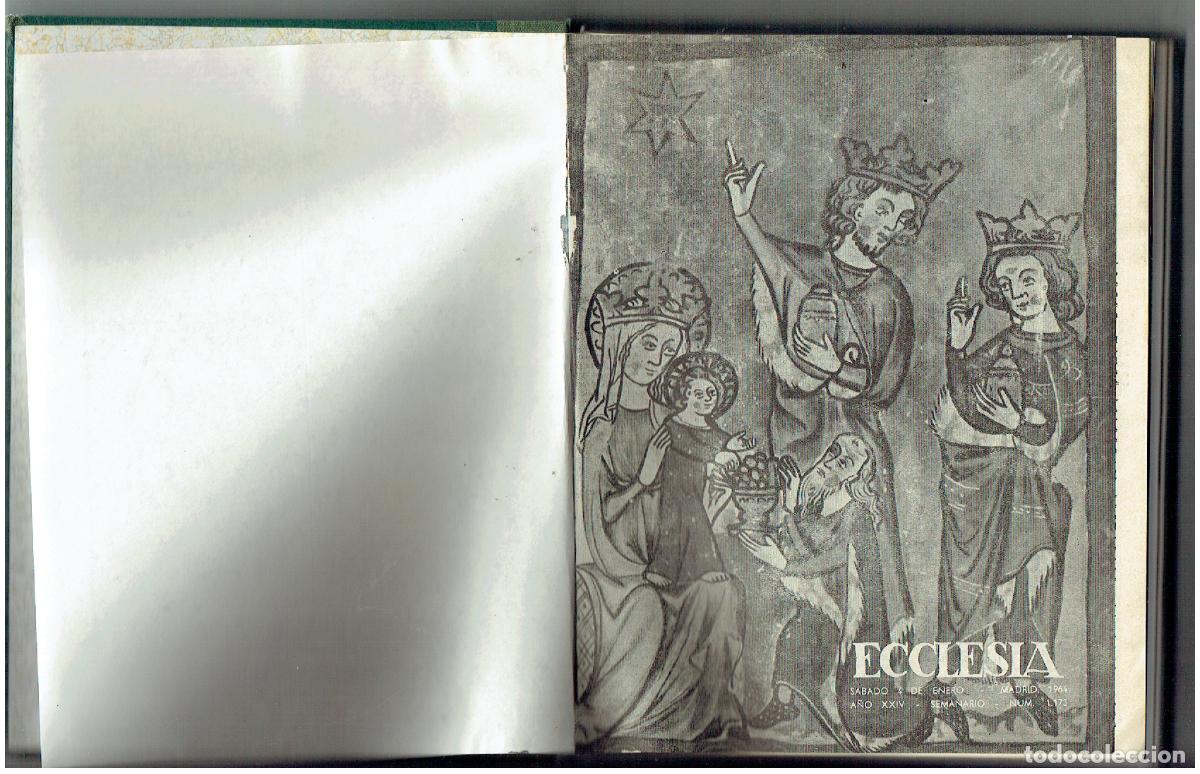 Libros de segunda mano: ECCLESIA. TOMO ENCUADERNADO CON LAS REVISTAS DEL 4 DE ENERO AL 21 DE MARZO, 1964.(ST/