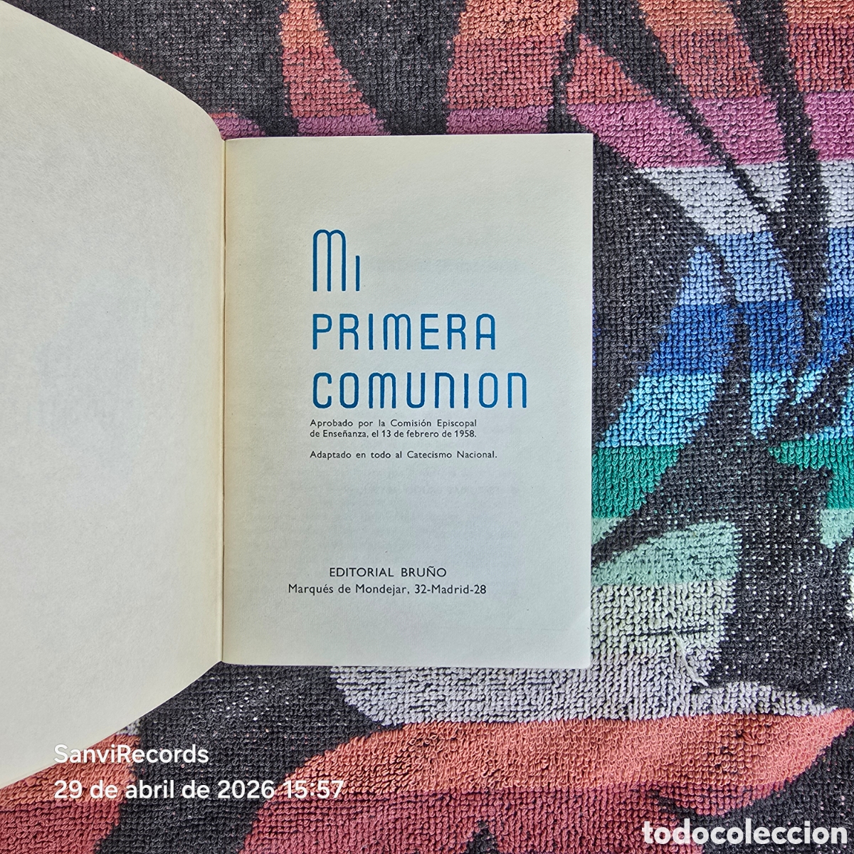 Libros de segunda mano: MI PRIMERA COMUNI&Oacute;N (BRU&Ntilde;O) - Foto 2