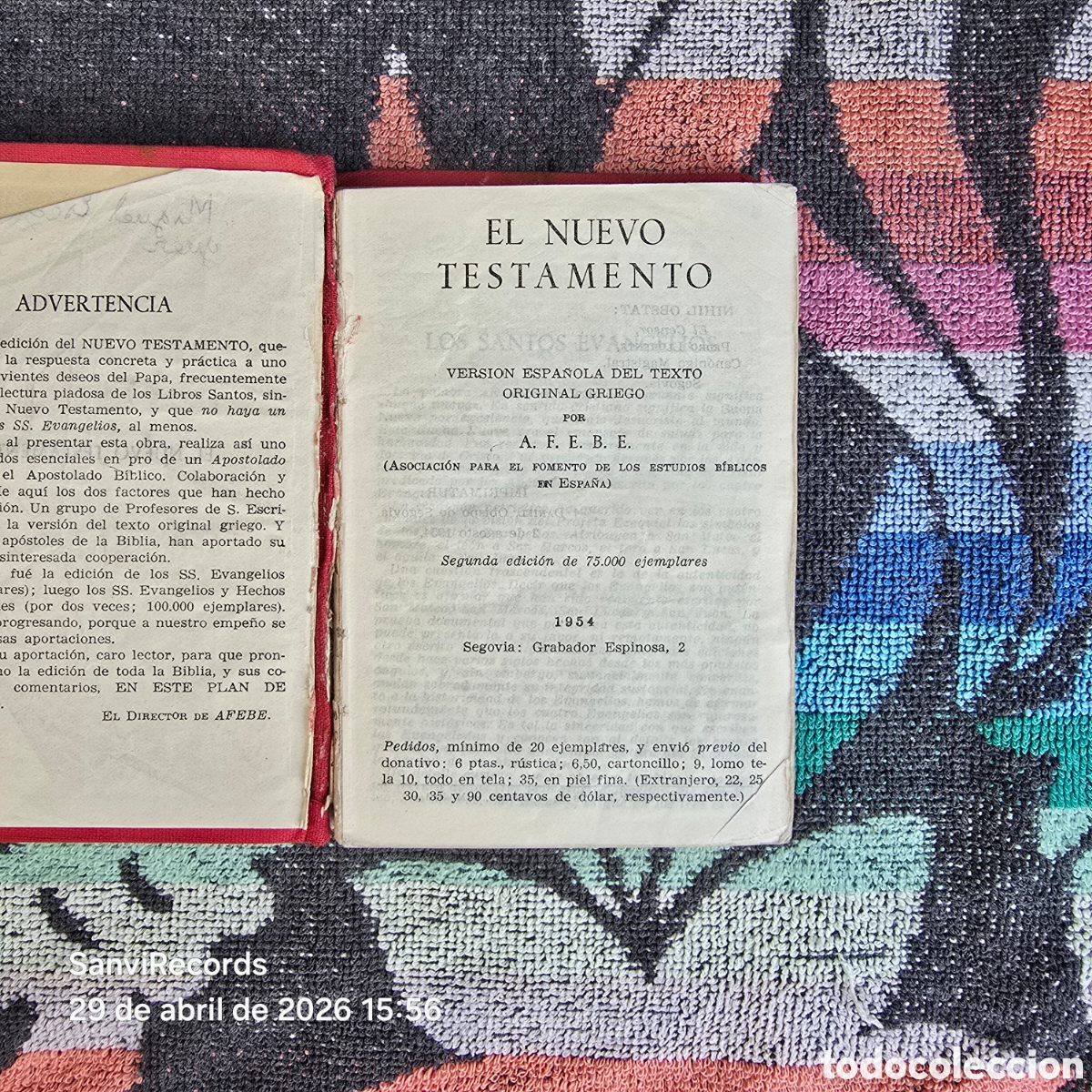Libros de segunda mano: EL NUEVO TESTAMENTO (A.F.E.B.E.) - Foto 2