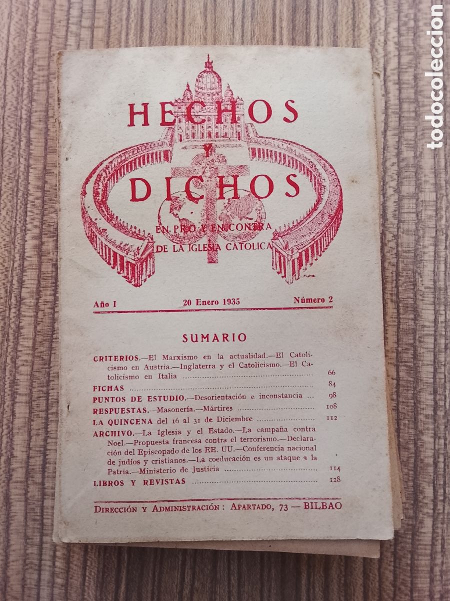 Livres d'occasion: 1935. 11revistas hechos y dichos. N&deg;2,3,4,5,6,7,8,9,10,11,12.