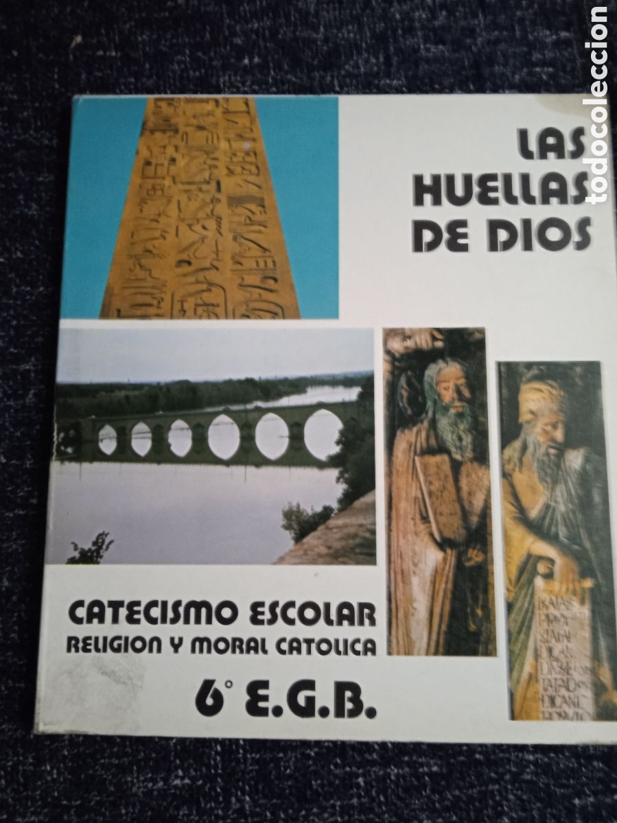 Libri di seconda mano: LAS HUELLAS DE DIOS, CATECISMO ESCOLAR. MORAL Y RELIGI&Oacute;N CAT&Oacute;LICA 6&ordm;EGB