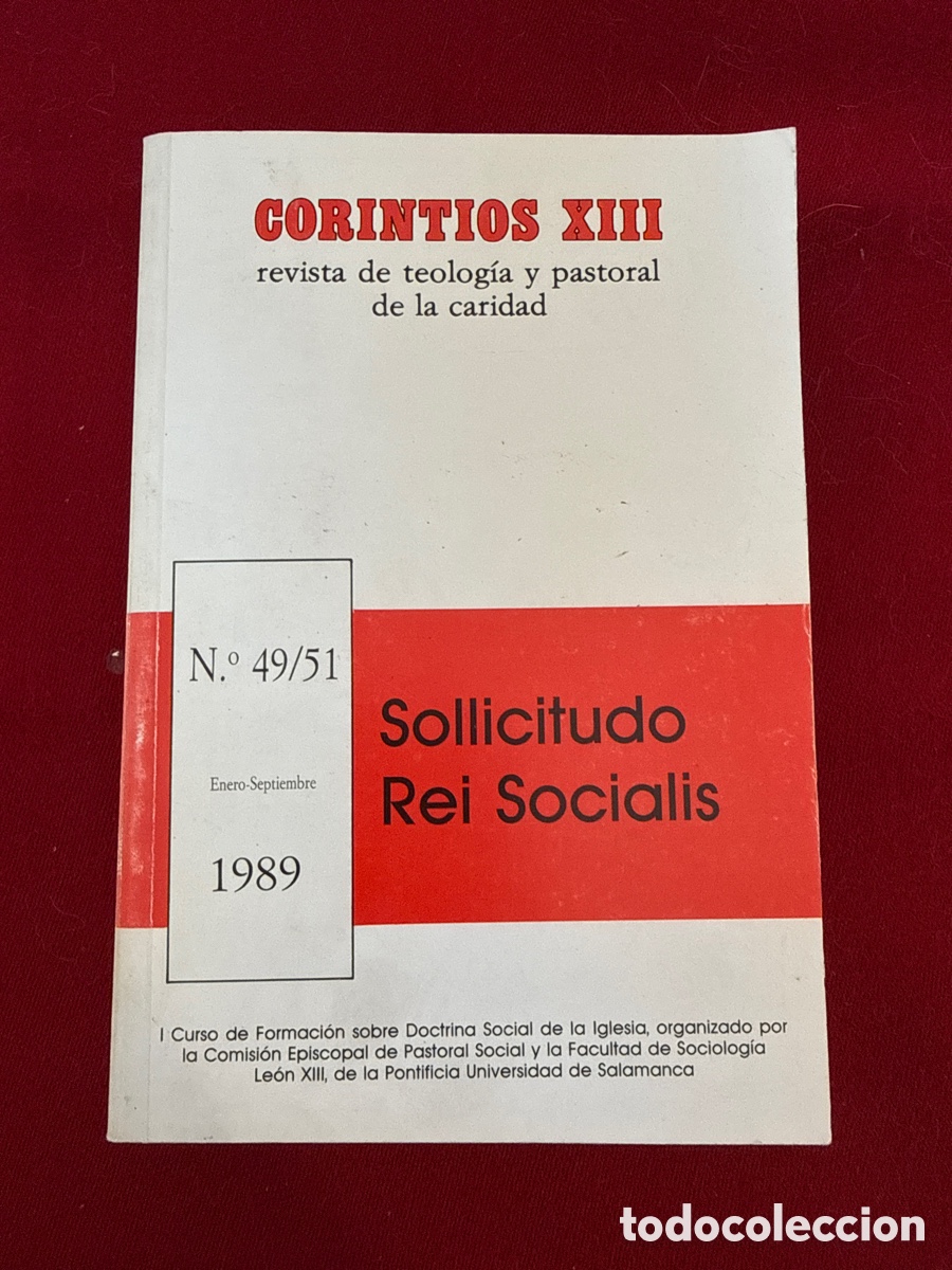 Libros de segunda mano: Sollicitudo Rei Socialis. Corintios XIII, revista de teolog&iacute;a y pastoral de la caridad, n&ordm; 49/51.