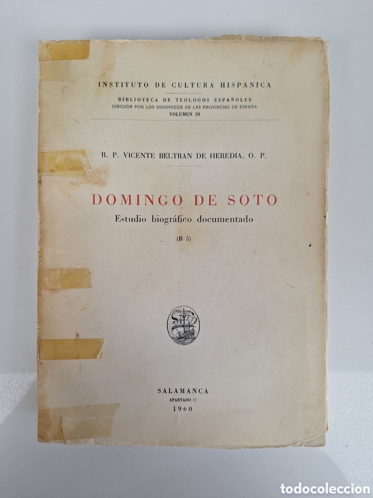 Libros de segunda mano: V. BELTRAN DE HEREDIA, Domingo de Soto. Estudio