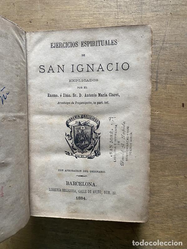 Libros de segunda mano: Ejercicios Espirituales de San Ignacio - Claret Antonio Maria