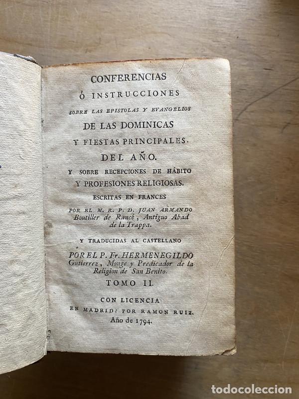 Libros de segunda mano: Conferencias o Instrucciones sobre las Epistolas y Evangelios de las Dominicas y Fiestas Principales