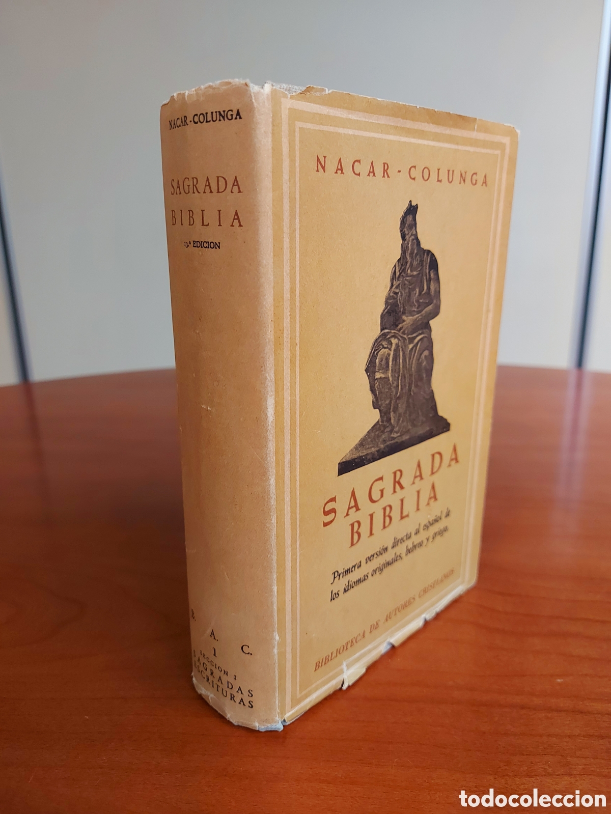 Libros de segunda mano: Sagrada Biblia N&aacute;car-Colunga. 13&ordf; edici&oacute;n, 1963. Con sobrecubierta.