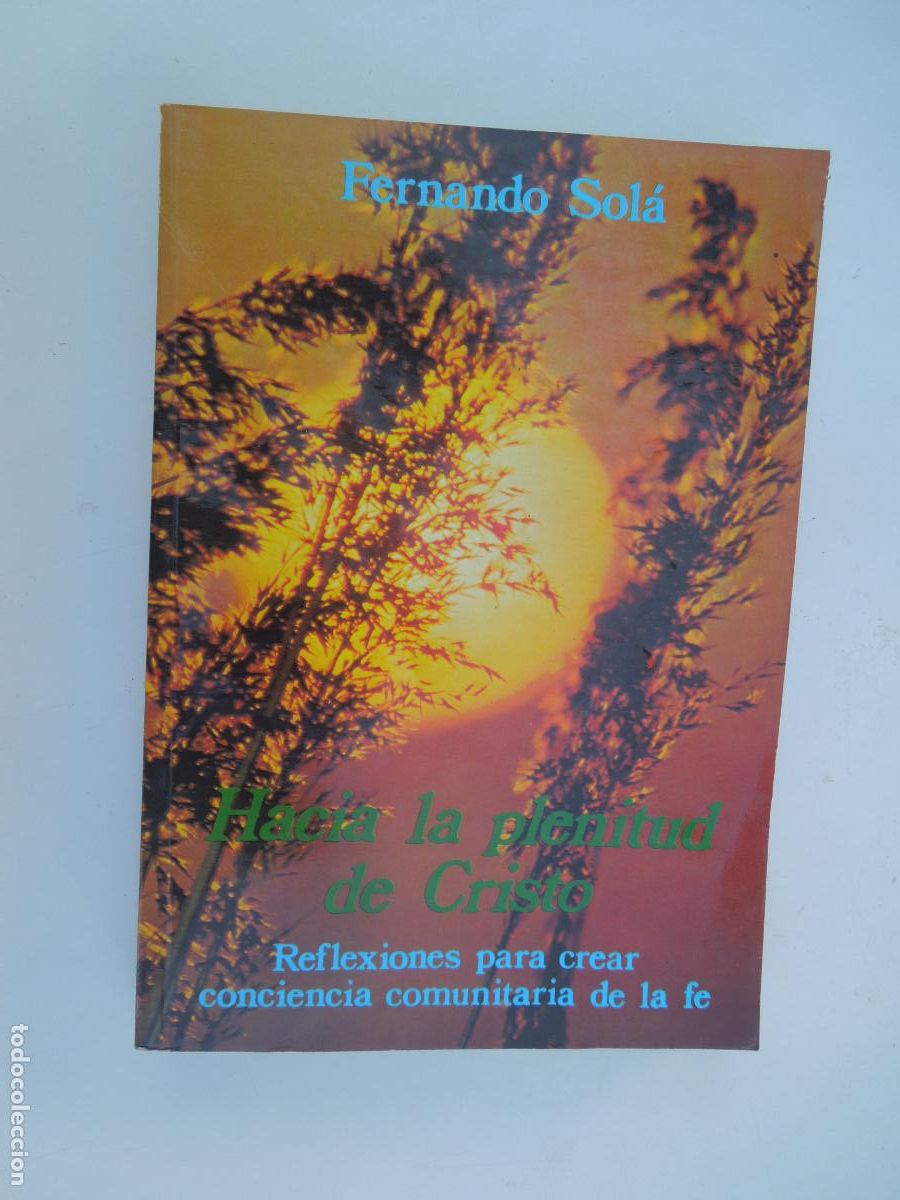 Libros de segunda mano: HACIA LA PLENITUD DE CRISTO - FERNANDO SOL&Aacute; - EDICIONES PAULINAS 1982.