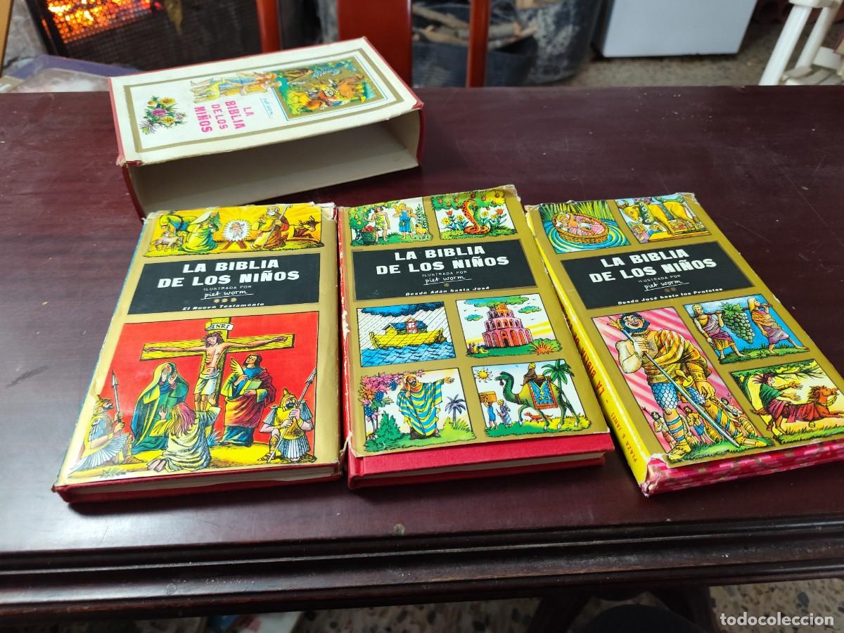 Libros de segunda mano: LA BIBLIA DE LOS NI&Ntilde;OS 3 TOMOS/ PIEA WORM/CJA 448/PLAZA&JANES/EN ESTUCHE VER FOTOS