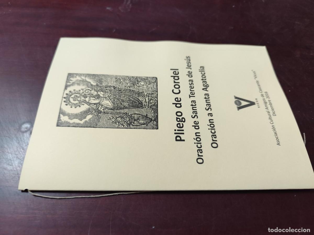 Libros de segunda mano: PLIEGO DE CORDEL / ORACION SANTA TERESA DE JESUS, AGATOCLIA / CJA 502 / VICUS