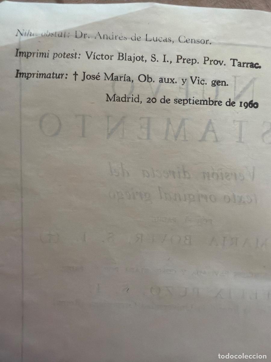 Libros de segunda mano: Nuevo Testamento (versi&oacute;n directa)1962 - Foto 4